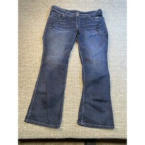 Silver Jeans Suki Slim Boot Dark Wash Denim Jeans SZ 24/33